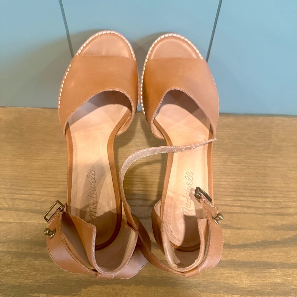 Tan/Beige/Camel Heel Sandals (Madewell)